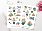 Preview: Girl Earth Sticker Set